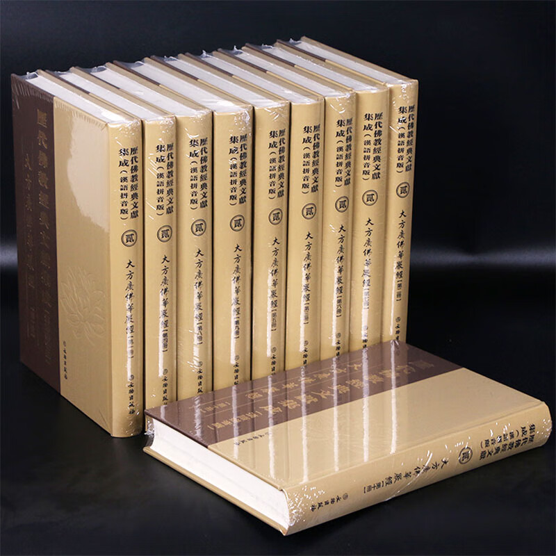 大方广佛华严经拼音版 八十华严经汉语拼音版 华严经繁体竖排10册精装