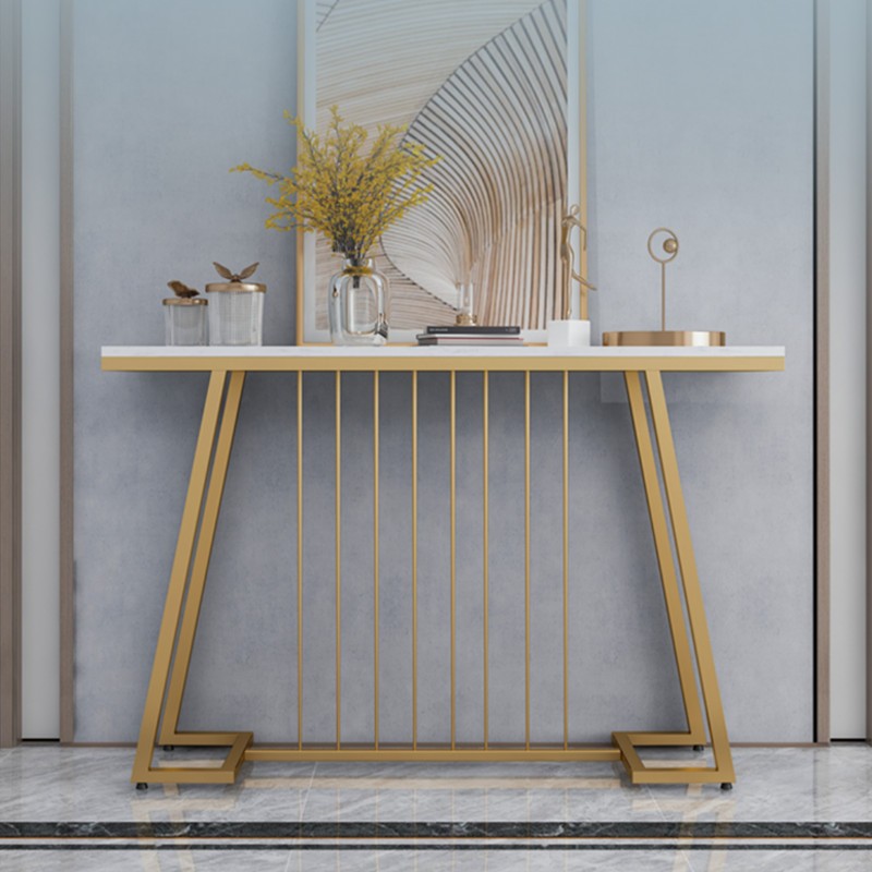 澳润森美线康桥 新中式玄关桌子靠墙轻奢风大理石简约细长条案台走廊