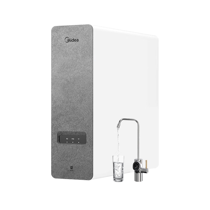 美的（Midea）白泽净水器0阻垢家用1200G官方排行前十名厨下式6年长效RO反渗透直饮机壁挂式餐边柜接管线机套装 【年度新品】6年超长效RO膜