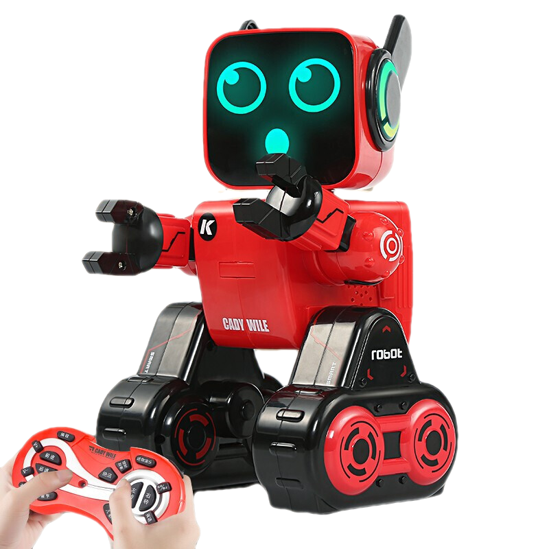 JJRC圣誕禮物智能機(jī)器人遙控對話男孩生日禮物6歲兒童玩具8-12歲女孩 柯迪威樂-K10-紅色 智能兒童機(jī)器人