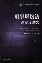 刑事诉讼法新制度讲义19787510904349