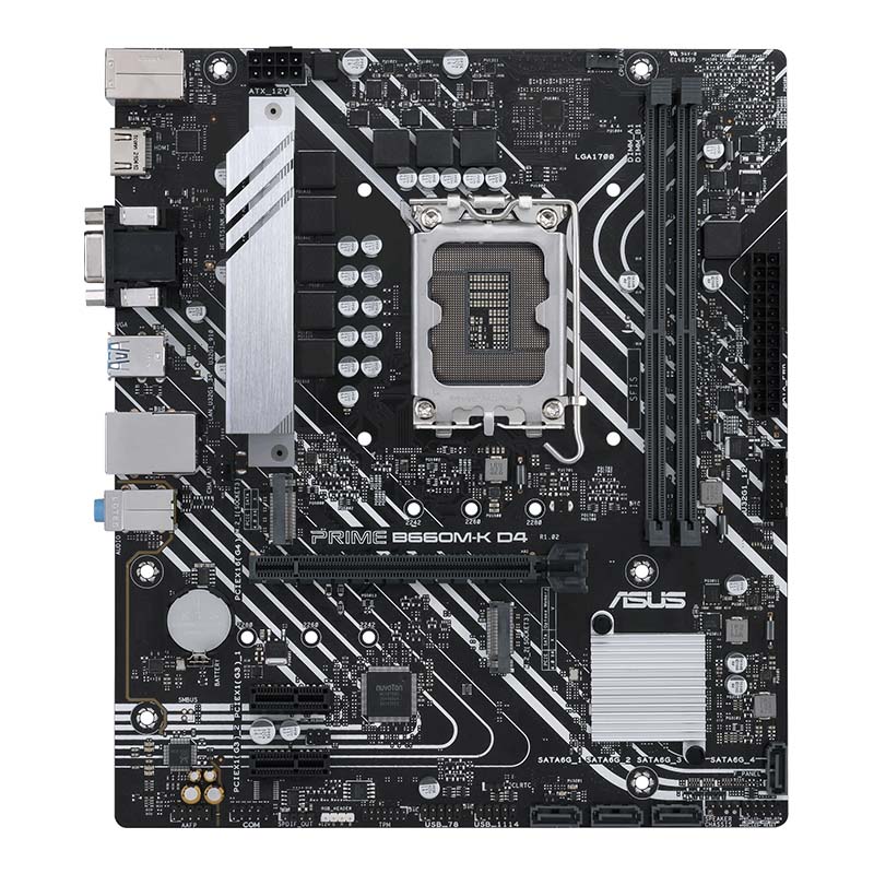 华硕（ASUS）PRIME B660M-K D4主板 支持 CPU 12700/12400F（Intel B660/LGA 1700）