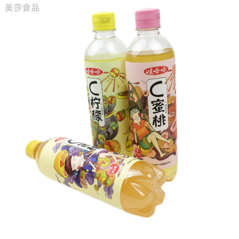 530ml*4瓶装c蜜桃味柠檬味西柚味饮品饮料娃哈哈c柠檬 c组合 530ml*4
