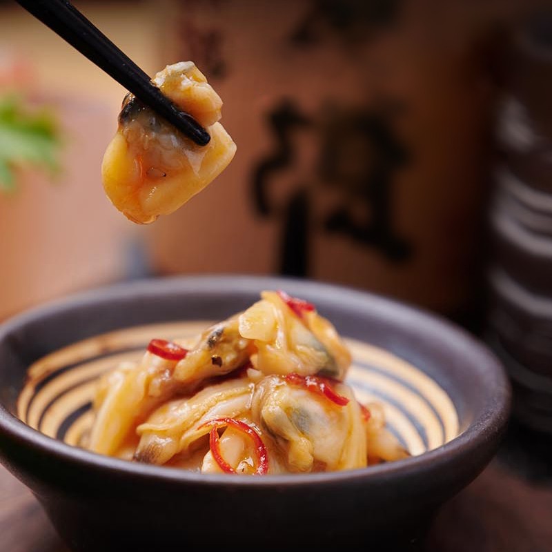 洋琪食品(yangqifoods)麻辣鲜蛤500g麻辣花蛤 海鲜罐头下饭菜刺身