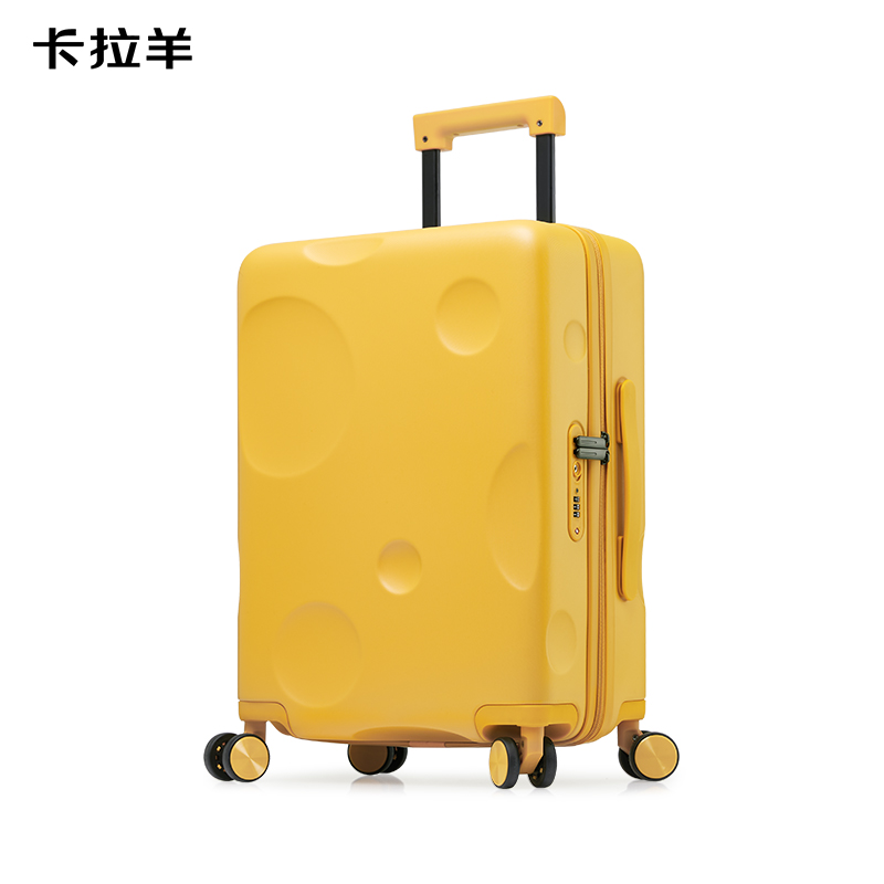 卡拉羊(kala·y)卡拉羊拉杆箱男女20英寸芝士箱24英寸旅行箱潮流防刮