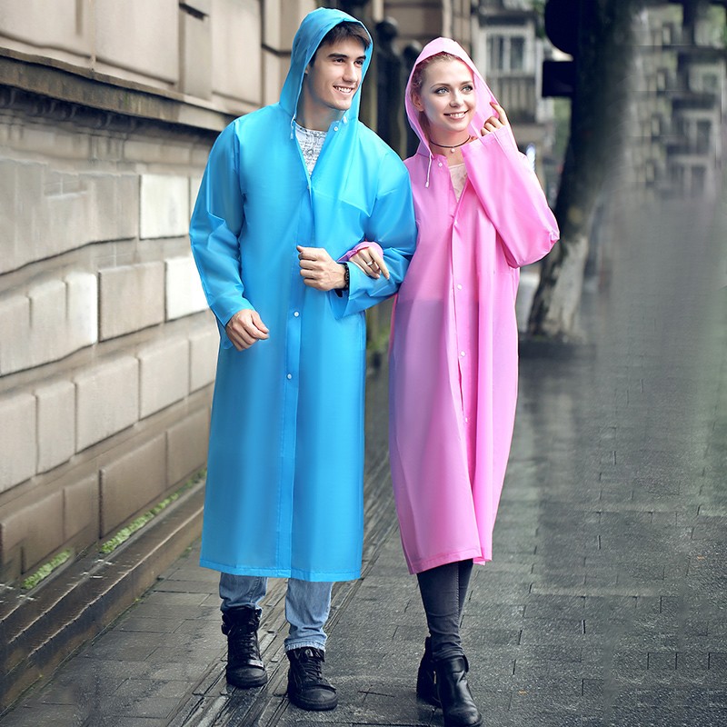 眸柳雨衣加厚男女通用透明成人儿童单人外套便携式户外旅行雨披 粉色（均码）