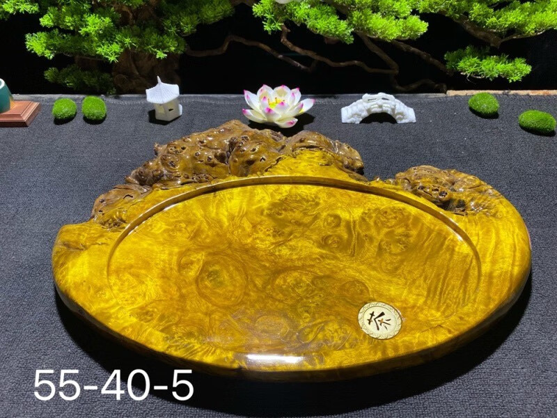 金丝楠木黄金樟厚实茶桌实木实用小型干泡茶桌茶盘