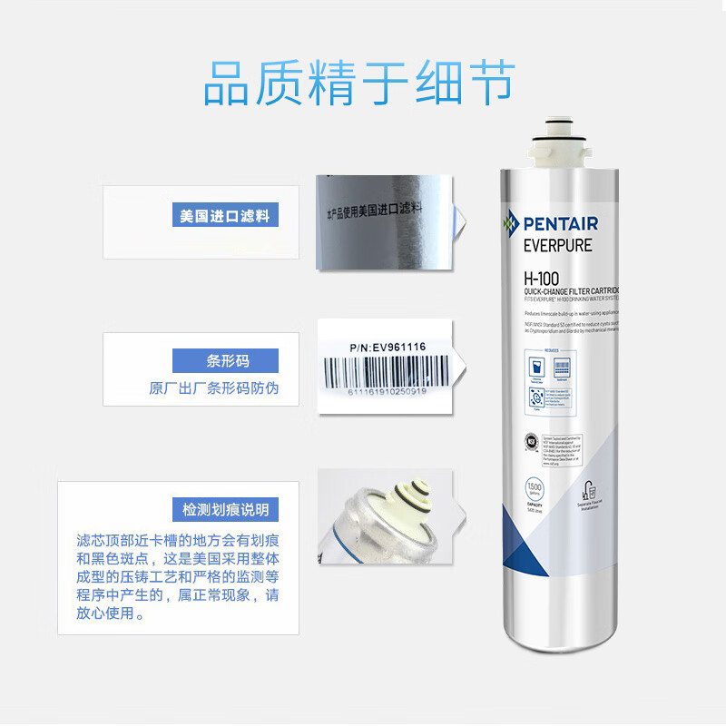 爱惠浦（Everpure） H-100 净水器滤芯