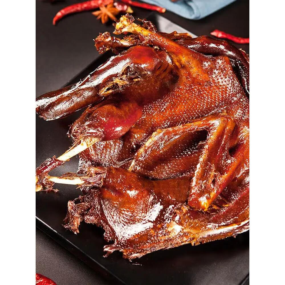 隽颜堂湖南常德特产金丹酱板鸭350g老鸭辣味小吃鸭肉零食即熟食卤制