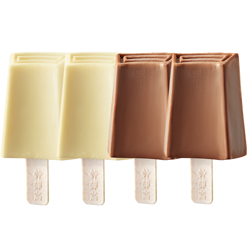 试试“钟薛高”天作之合系列4片装特牛乳*2可可*2雪糕冰淇淋，畅享浓郁美味