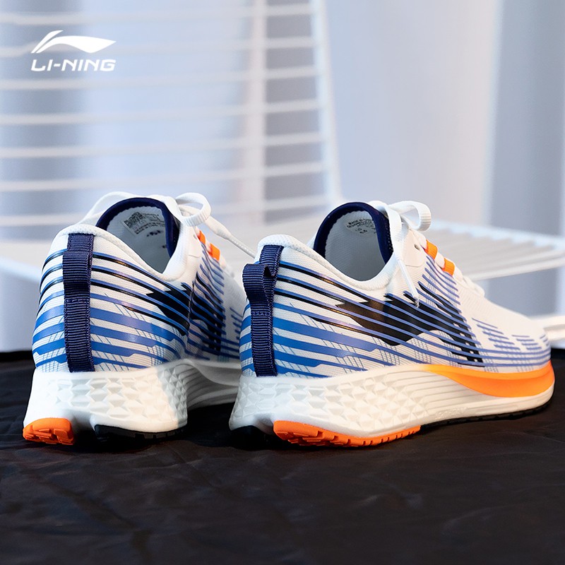 李宁跑鞋2021新款男鞋赤兔黑马轻质减震运动鞋 白蓝 39.