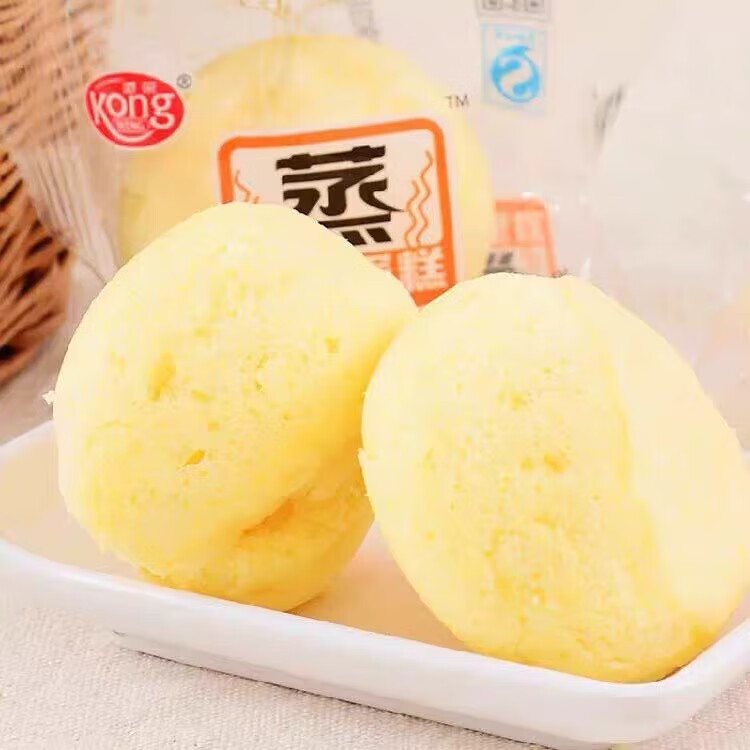 港荣蒸蛋糕奶香味整箱4斤营养早餐网红零食品手撕面包糕点心 奶香味4