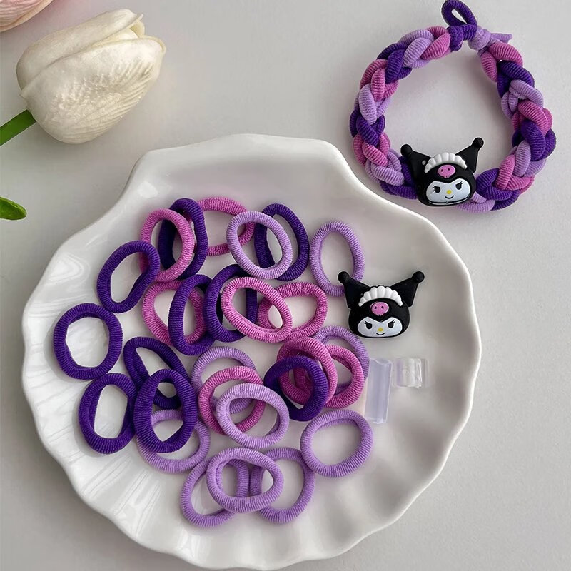 依莲妃【nice】小皮筋编织手绳发绳diy情侣手链 男朋友闺蜜同学礼物