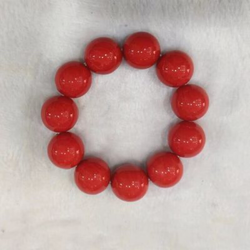 皇本蒙古风情处理珊瑚圆珠手串手链佛珠时尚送礼男女款 蒙古风情处理