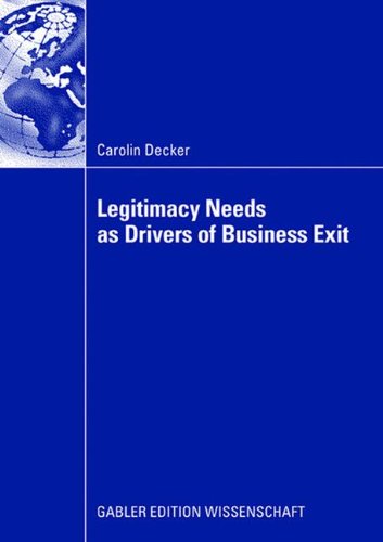 预订 legitimacy needs as drivers of business exit