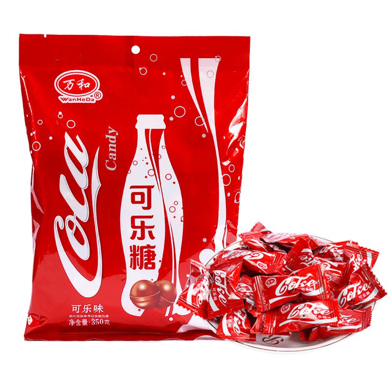 青柠汽水味硬糖350g柠檬可乐味糖抖音招待零食喜糖果 可乐塘(约110颗)