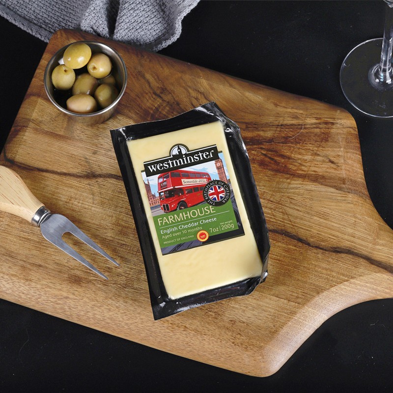英国原装进口westminster威斯敏斯特农家英式切达奶酪新鲜干酪切达