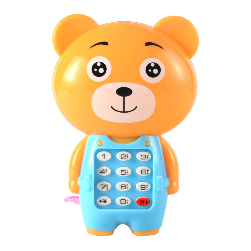 儿童智能电话玩具机 创意卡通音乐手机发光儿童宝宝小