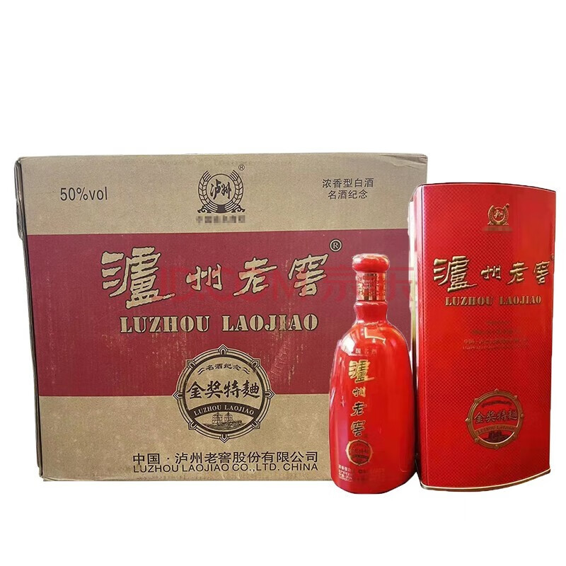 泸州泸州老窖 浓香型白酒纯粮食酒 500ml 50度 500ml 6瓶 特曲金奖