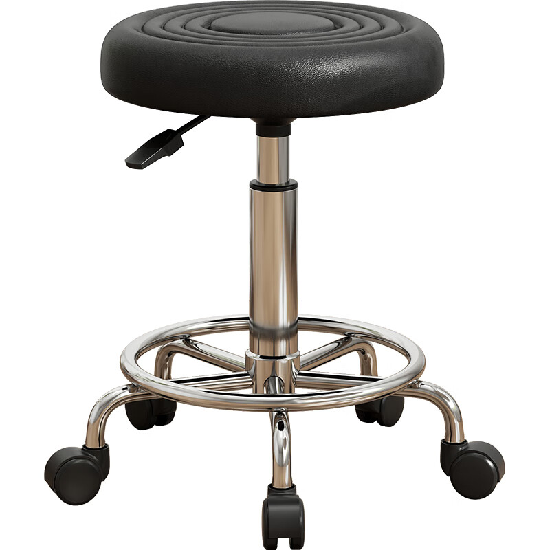 游复吟带轮子的凳子滑轮凳子万向轮凳子家用滑轮矮凳带靠背升降旋转