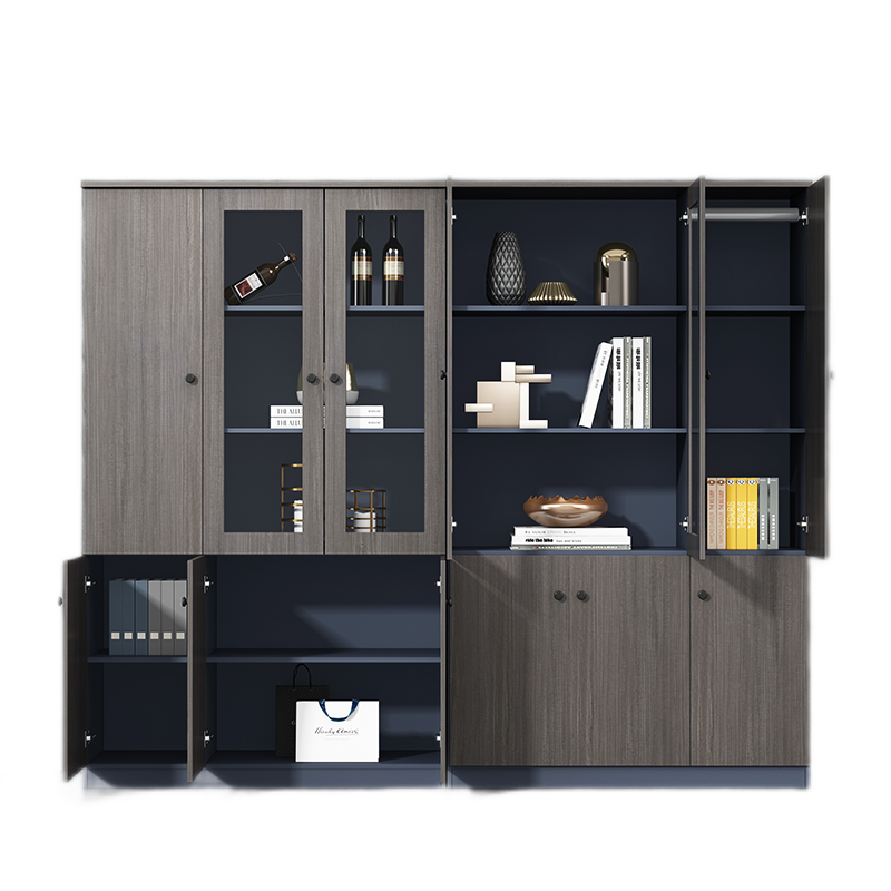 龙案 文件柜木质办公室靠墙档案柜财务凭证柜办公室落地柜 色卡(颜色定制)