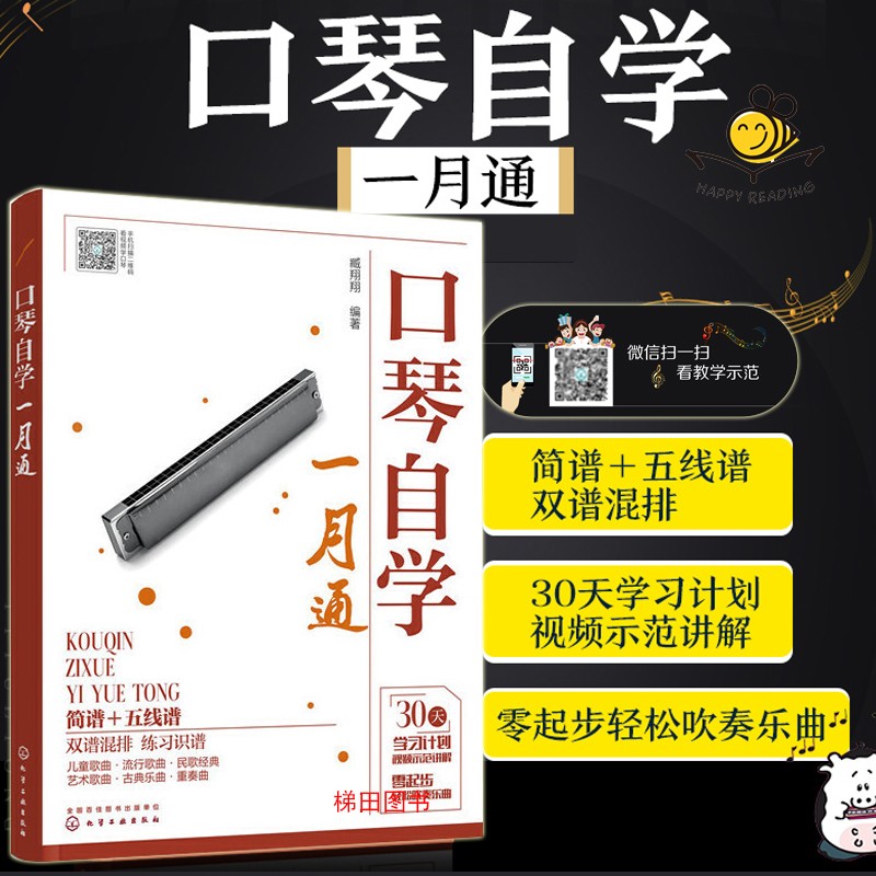 视频教学 口琴自学一月通 24孔口琴零起