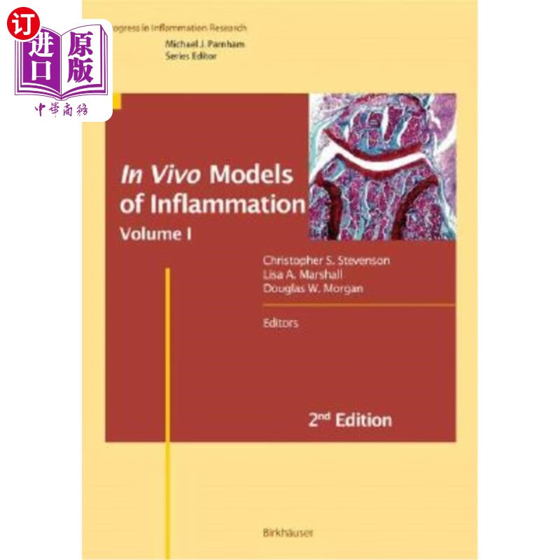 海外直订医药图书in vivo models of inflammation: volume 1 炎症的
