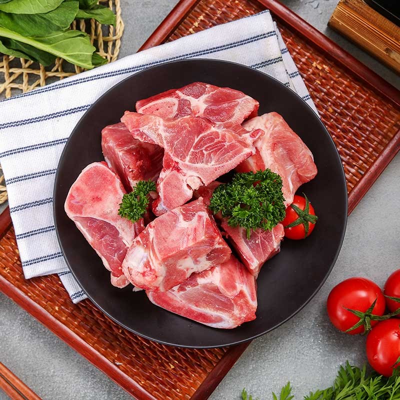 龙大肉食 猪汤骨1kg 出口日本级 免切猪尾骨猪髋骨猪骨头 猪骨高汤