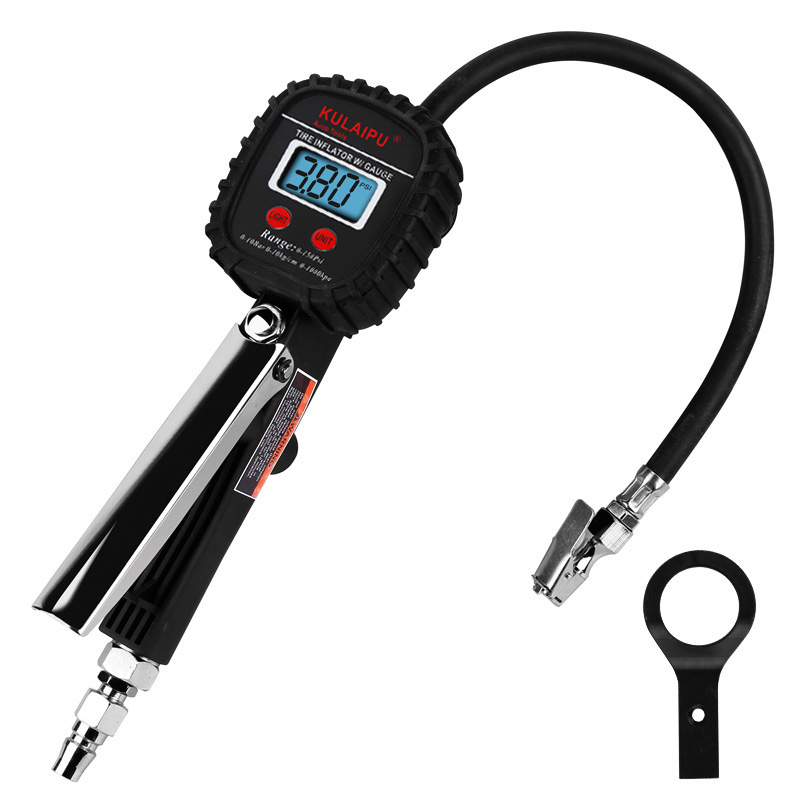 酷萊普高精度輪胎氣壓表 車用充氣表胎壓計(jì)胎壓表 KLP-86003 黑紅 數(shù)顯KLP-86003黑紅