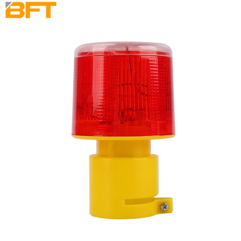 贝傅特 led光控太阳能警示灯频闪报警灯塔吊信号灯交通路障灯 红色套