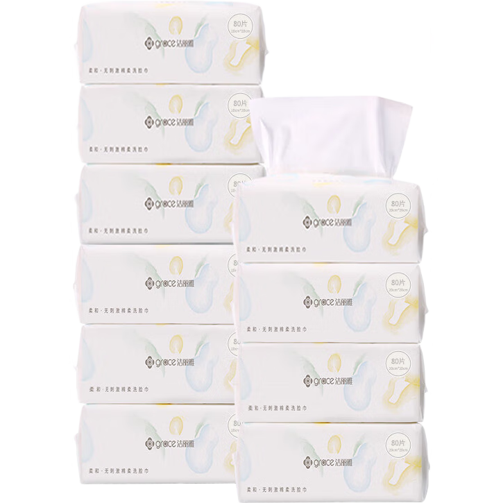 ������ Grace һ����ϴ��ë�� ��� ��ʪ���� 80Ƭ/�� 10�� 89.25Ԫ(������)