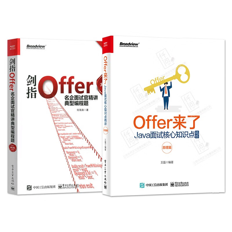 全2本 Offer来了Java面试核心知识点精讲原理篇+剑指Offer名企面试官精讲典型编程题第2版
