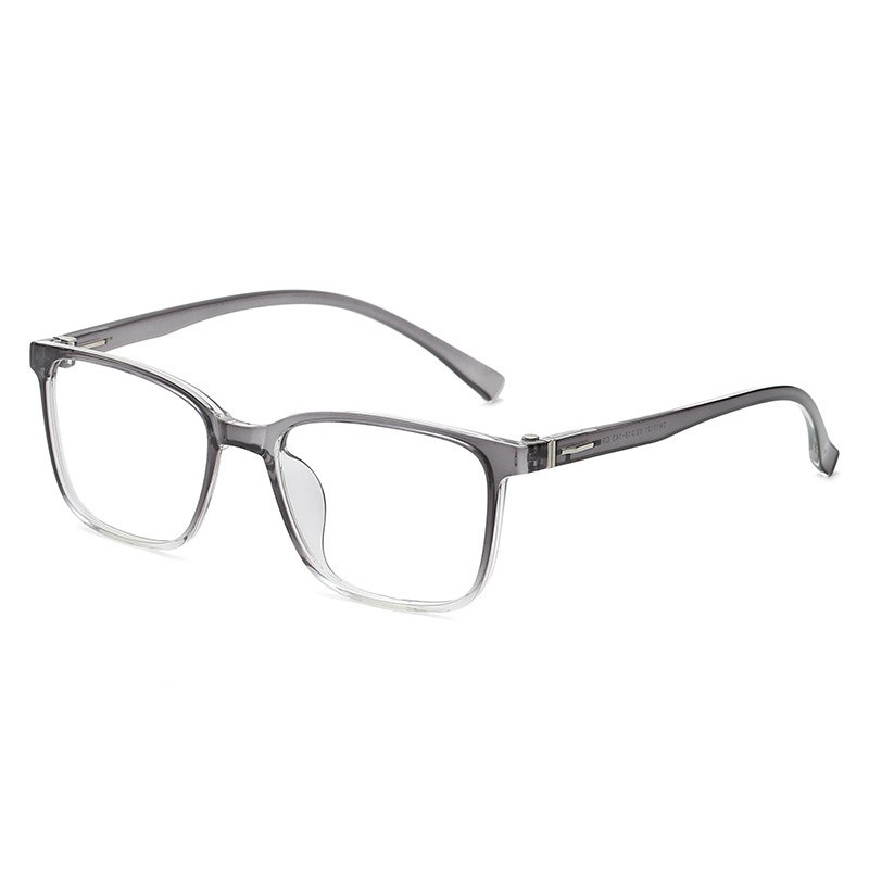 方形 渐近色 潮流男女青少年学生近视眼镜框小方框可配近视 灰色框