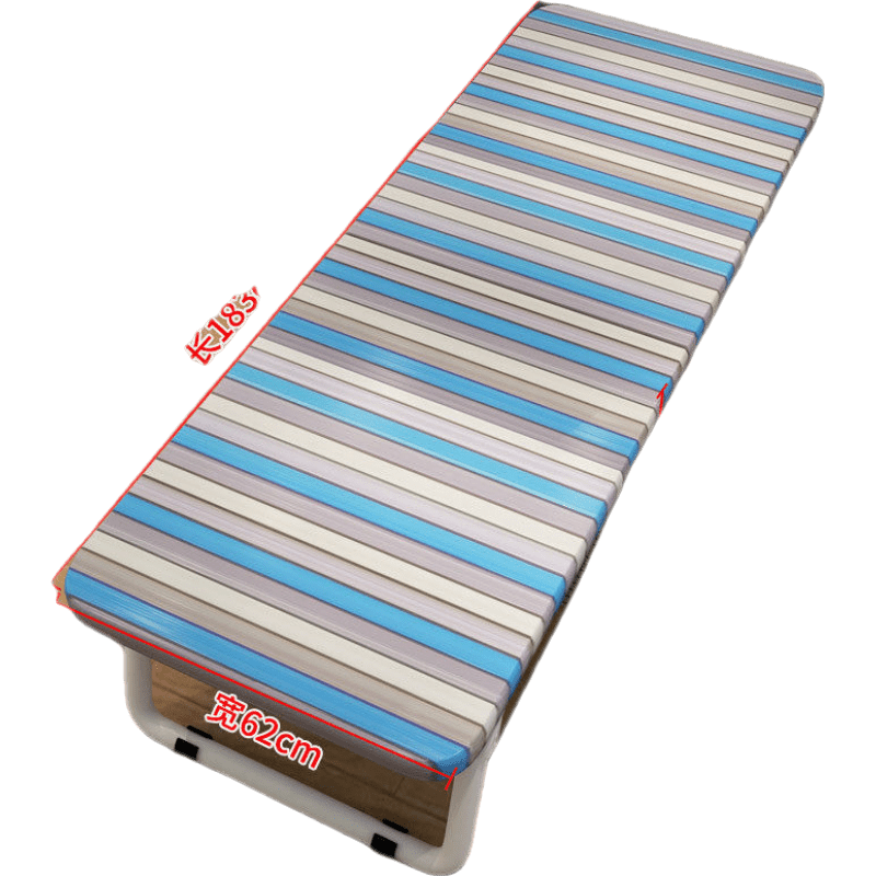 岚筠烽折叠床单人床午休简易便携家用陪护床成人出租屋双人床铺木板铁床 经典圆管静音条纹(宽60厘米行军)