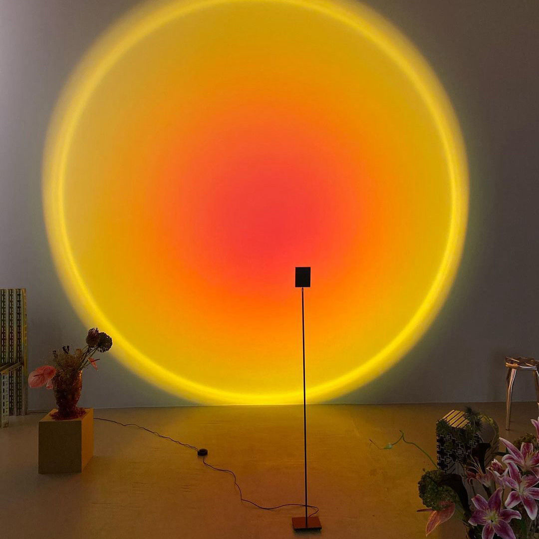 意大利落日灯投影灯网红落地灯设计师艺术日不落灯夕阳日落黄昏灯 1.
