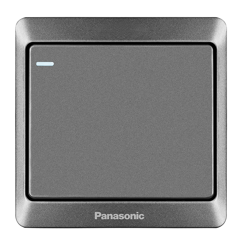 松下（ Panasonic）开关插座 一开双控开关面板 带荧光单开双控墙面开关 雅悦古铜灰色 WMWA512MYH-N    11.39元