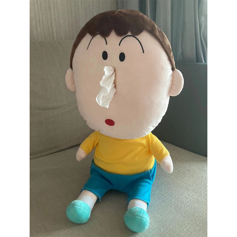 【抖音网红同款】阿呆抽纸盒 阿呆抽纸盒布娃娃毛绒玩具蜡笔小新鼻涕