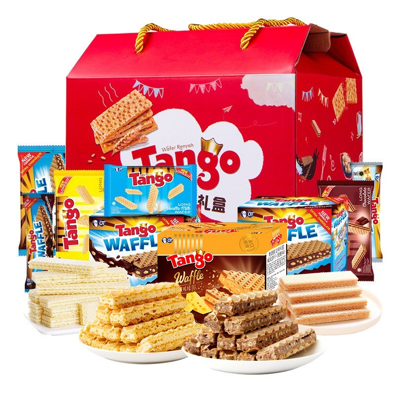 印尼进口 Tango潘多拉礼盒 威化饼干 休闲零食 进口食品 逢年过节送礼佳品 零食大礼包684g