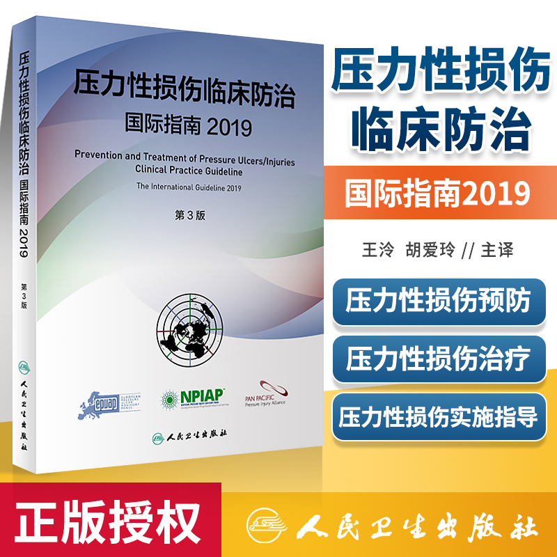 正版 压力性损伤临床防治国际指南2019 第3版 人民卫生出版社 王泠 胡爱玲
