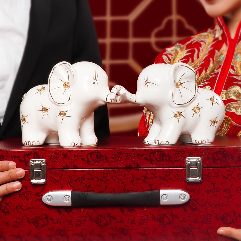 拓客夫妻对象摆件结婚礼物送新人新婚订婚新娘新年礼物元旦送女生女友