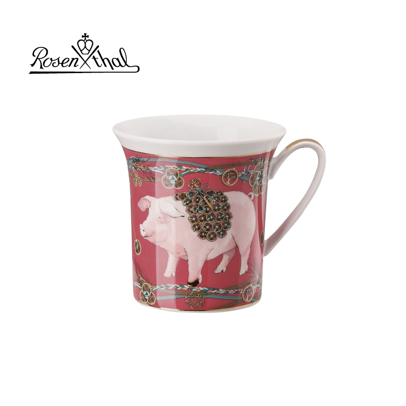 rosenthal卢臣泰德国进口新年诞辰礼物开运系列生肖马克杯礼盒装 生肖