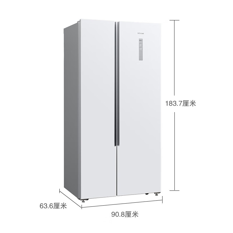 西门子（SIEMENS）501升对开门变频冰箱双开门 超薄机身 风冷无霜 大容量 KX50NA20TI