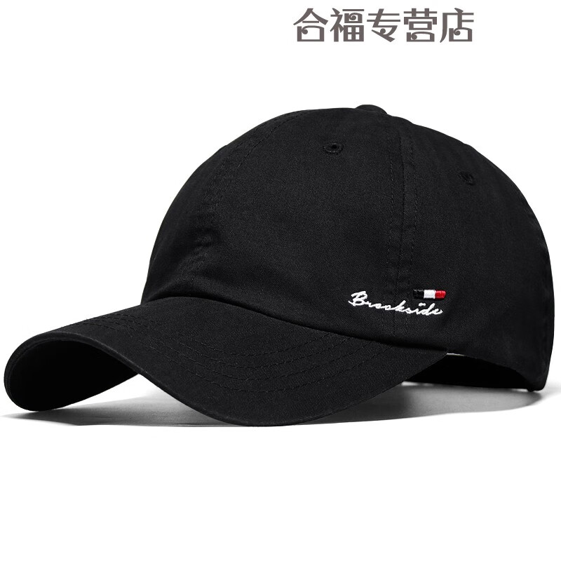 Kim sunja轻奢高端轻薄水洗棉棒球帽休闲偏大头围加深软顶鸭舌帽棉质遮阳帽 杏色 L 正常码（55-60cm）