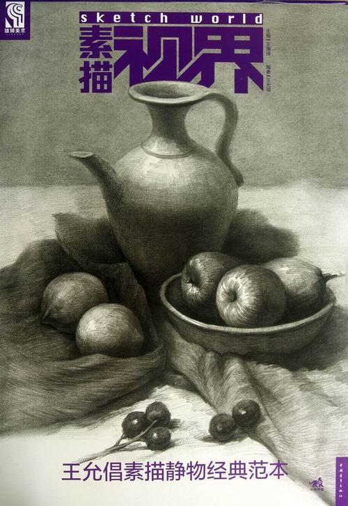 王允倡素描静物经典范本-素描视界绘画静物画素描技法高中参考资料