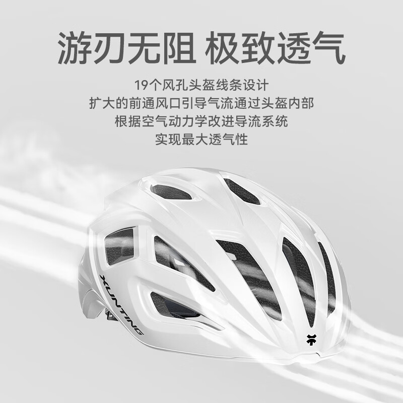 迅霆（XUNTING）自行车骑行头盔男女带变色风镜一体成型山地公路车夏季透气安全帽 变色镜 黑【双认证】日夜可用 M【头围55-59】