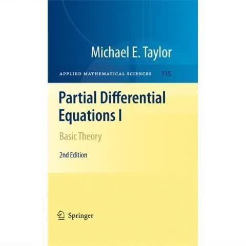 Partial Differential Equations I: Basic Theory