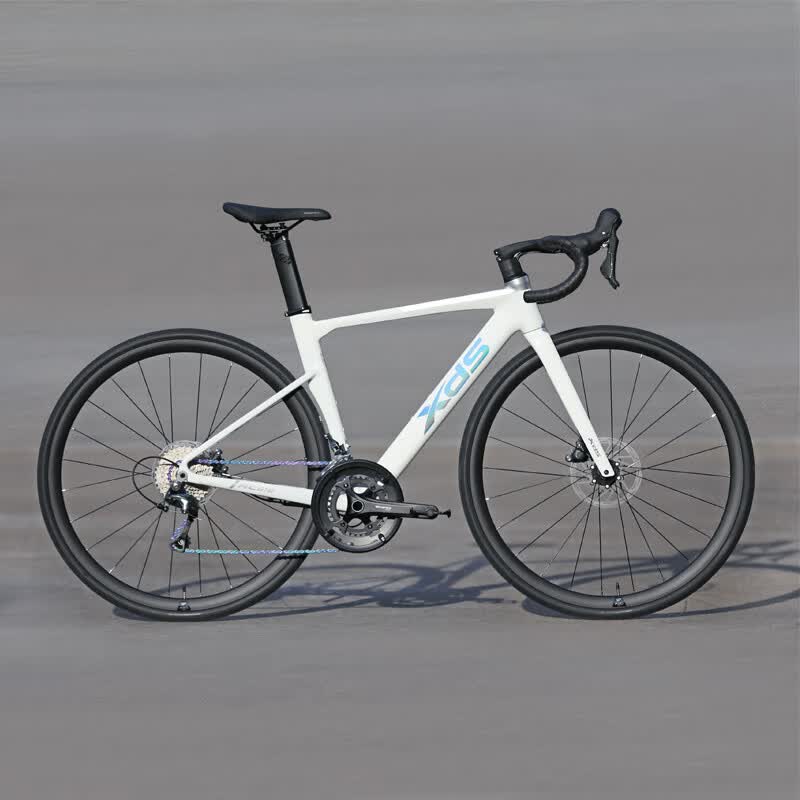 喜德盛（xds）公路自行车RC618铝合金车架SORA/TIAGRA变速桶轴轮组 银/白（TIAGRA变速） 700C*480（身高165-175cm）