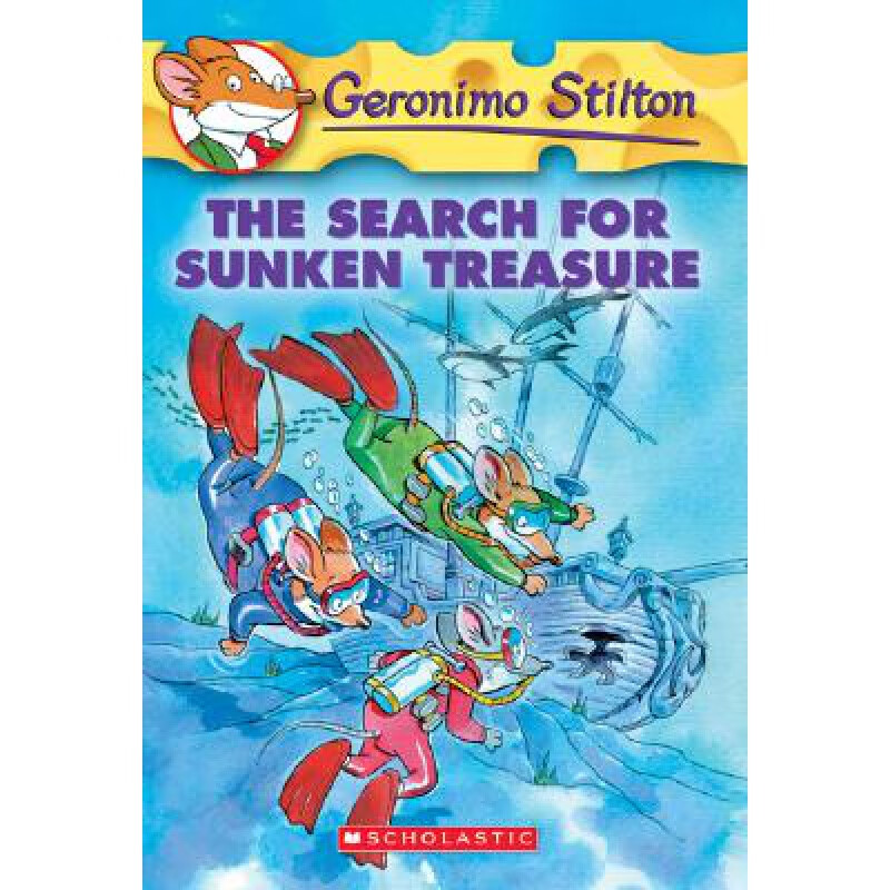 现货 英文原版 geronimo stilton25:老鼠记者:搜寻沉没的财宝