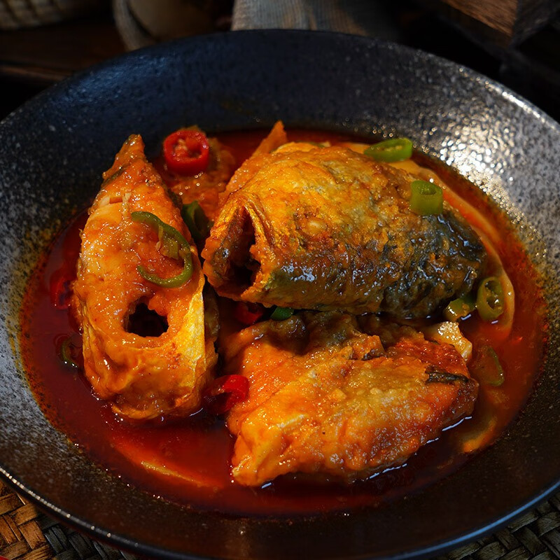 尚淘香辣黄花鱼800g/盒 加热即食大黄鱼 海鲜预制菜 香辣大黄鱼 800g