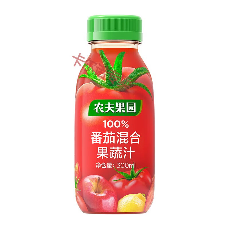 农夫山泉官方农夫果园100%番茄胡萝卜混合果蔬汁300ml*6瓶 【尝鲜装】
